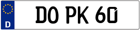 Truck License Plate